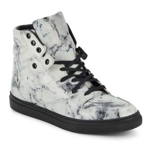 New Balenciaga High Top Sneaker Grey Marble SZ 35